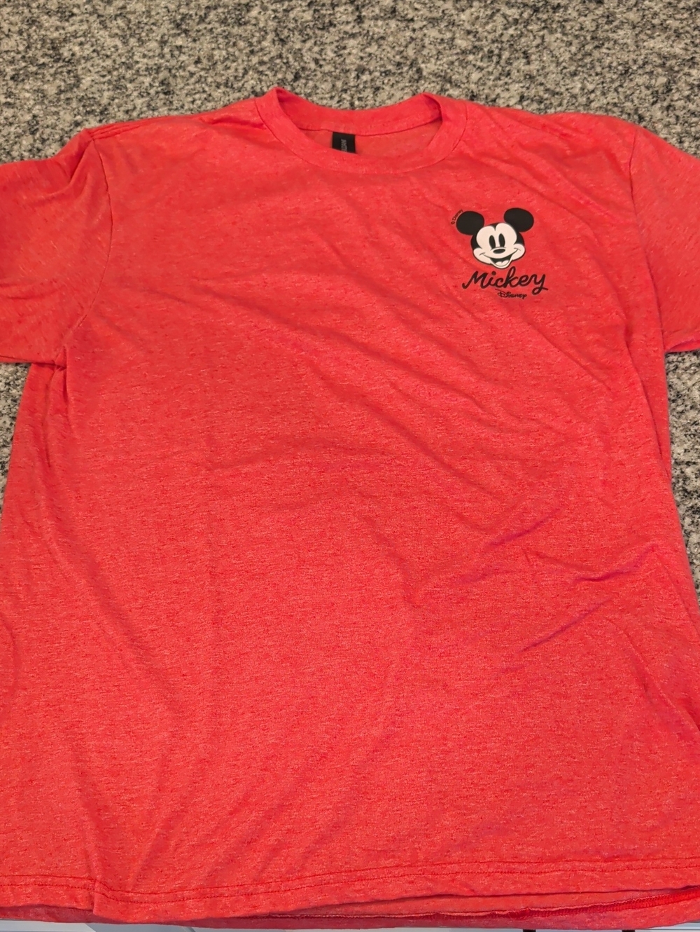 Disney Red Mickey Graphic Short Sleeve Tee